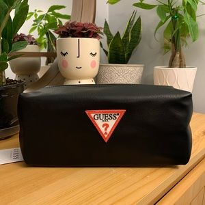 NWT Black Guess Travel/Toiletry Bag